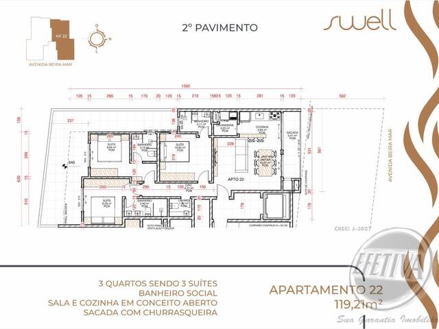 Apartamento para Venda em Balneário Jamail Mar - 25