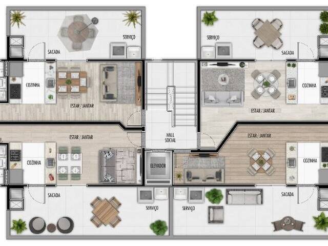 Apartamento para Venda em Praia de Leste - 36