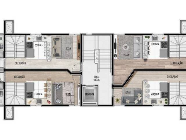 Apartamento para Venda em Praia de Leste - 37