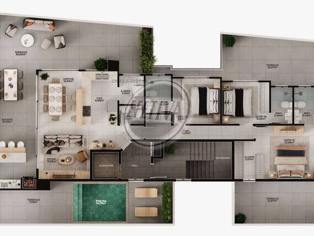 Apartamento para Venda em Caioba - 23