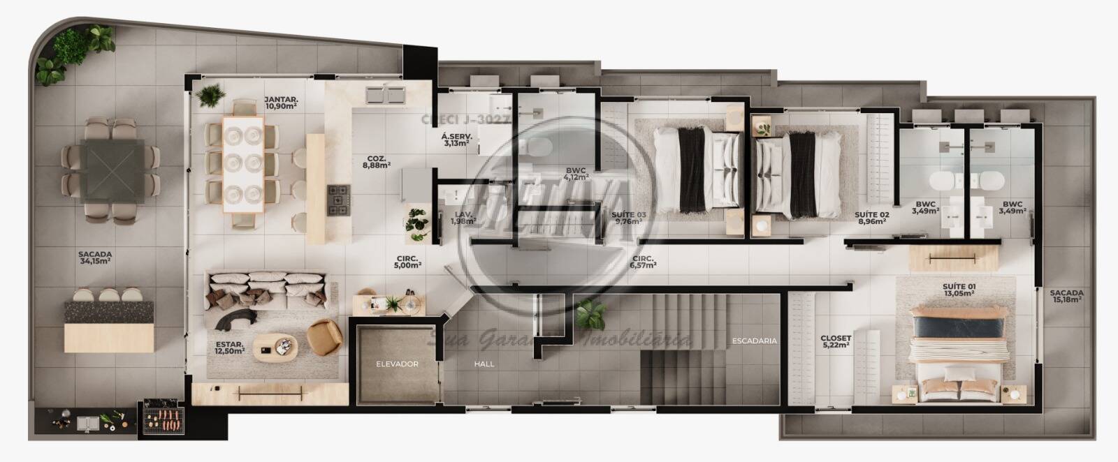 Apartamento à venda com 3 quartos, 280m² - Foto 23